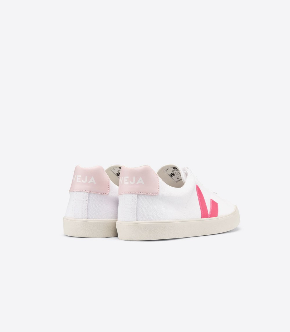 Veja Trainers Womens White - Esplar Se Canvas - KCOF-47095